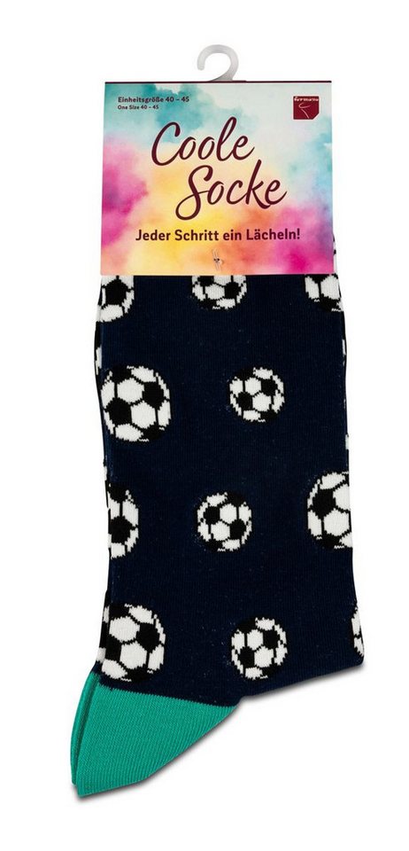 formano Socken Coole Socke Fußball dunkelblau - One Size 40 - 45 (1-Paar) von formano