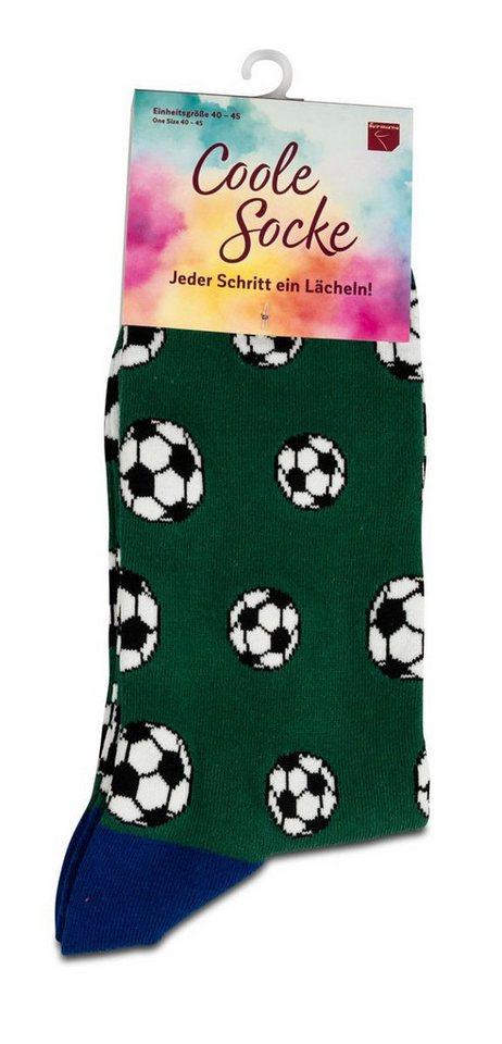 formano Socken Coole Socke Fußball grün - One Size 40 - 45 (1-Paar) von formano