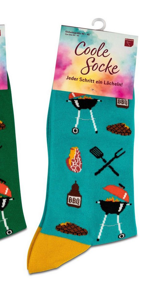 formano Socken Coole Socke Grill türkis - One Size 40 - 45 (1-Paar) von formano