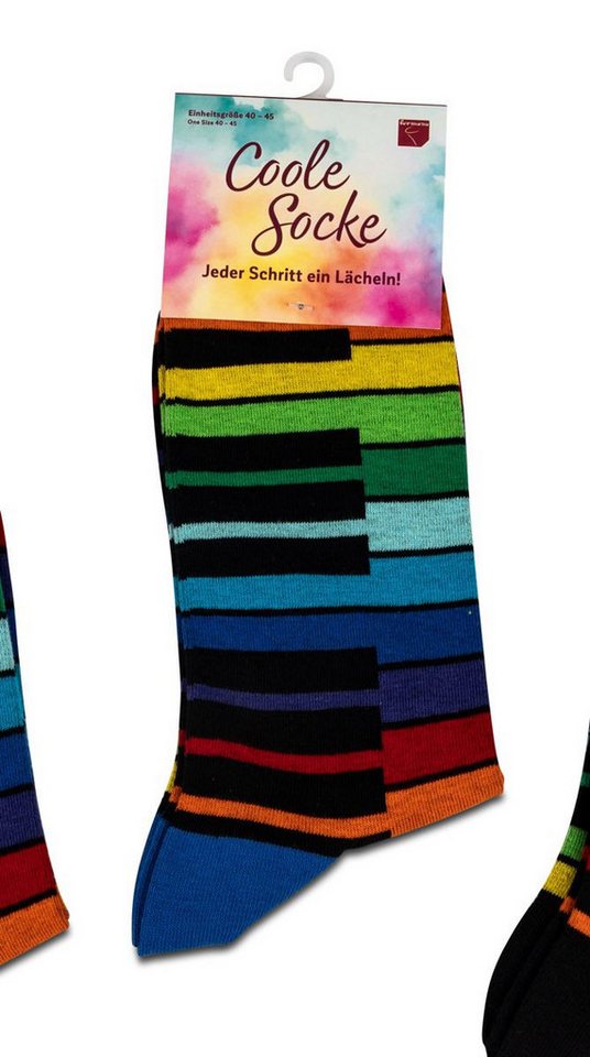 formano Socken Coole Socke Keyboard Klavier blaue Spitze - One Size 40 - 45 (1-Paar) von formano