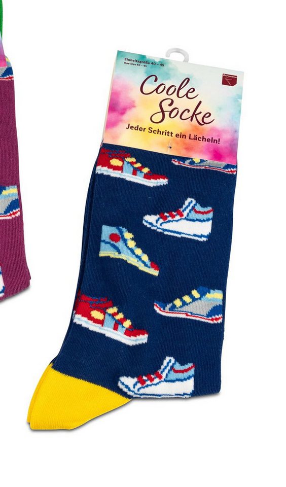 formano Socken Coole Socke Sneakers Turnschuhe blau - One Size 40 - 45 (1-Paar) von formano