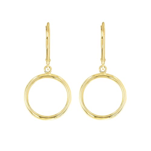 forme di Lucchetta - Creole Gold 585 - Ohrringe Gelbgold 14 karat mit Kreisen von forme di Lucchetta