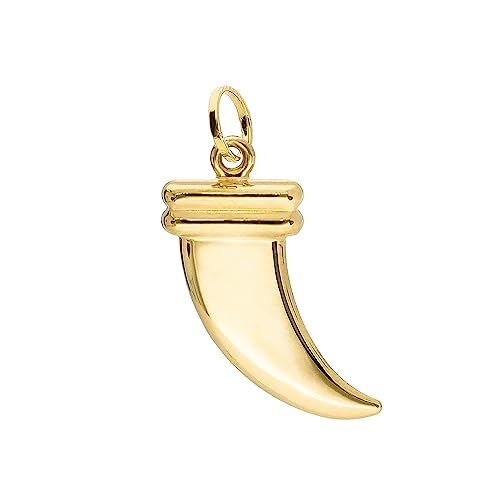 forme di Lucchetta - Haifischzahn-Anhänger aus 585 Gold | Symbol für Stärke und Zuversicht | hergestellt in Italien von forme di Lucchetta