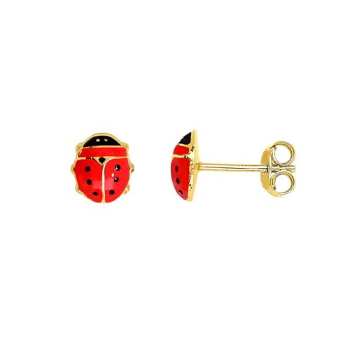 Lucchetta - Marienkäfer Glücksbringer Gold-Ohrstecker für Damen Mädchen Lucchetta - Marienkäfer Glücksbringer Gold-Ohrstecker für Damen Mädchen von forme di Lucchetta