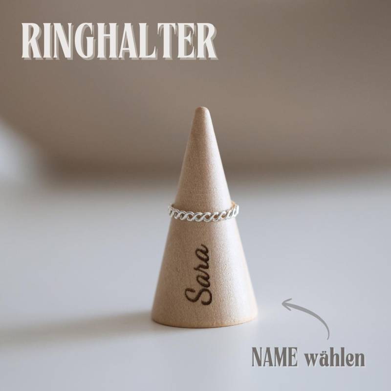 Personalisierter Ringhalter Aus Holz - Schmuckhalter Mit Namen Ringständer Graviert Geschenk Zur Hochzeit Schmuckaufbewahrung Personalisierter Ringhalter Aus Holz - Schmuckhalter Mit Namen Ringständer Graviert Geschenk Zur Hochzeit Schmuckaufbewahrung von formgalerie