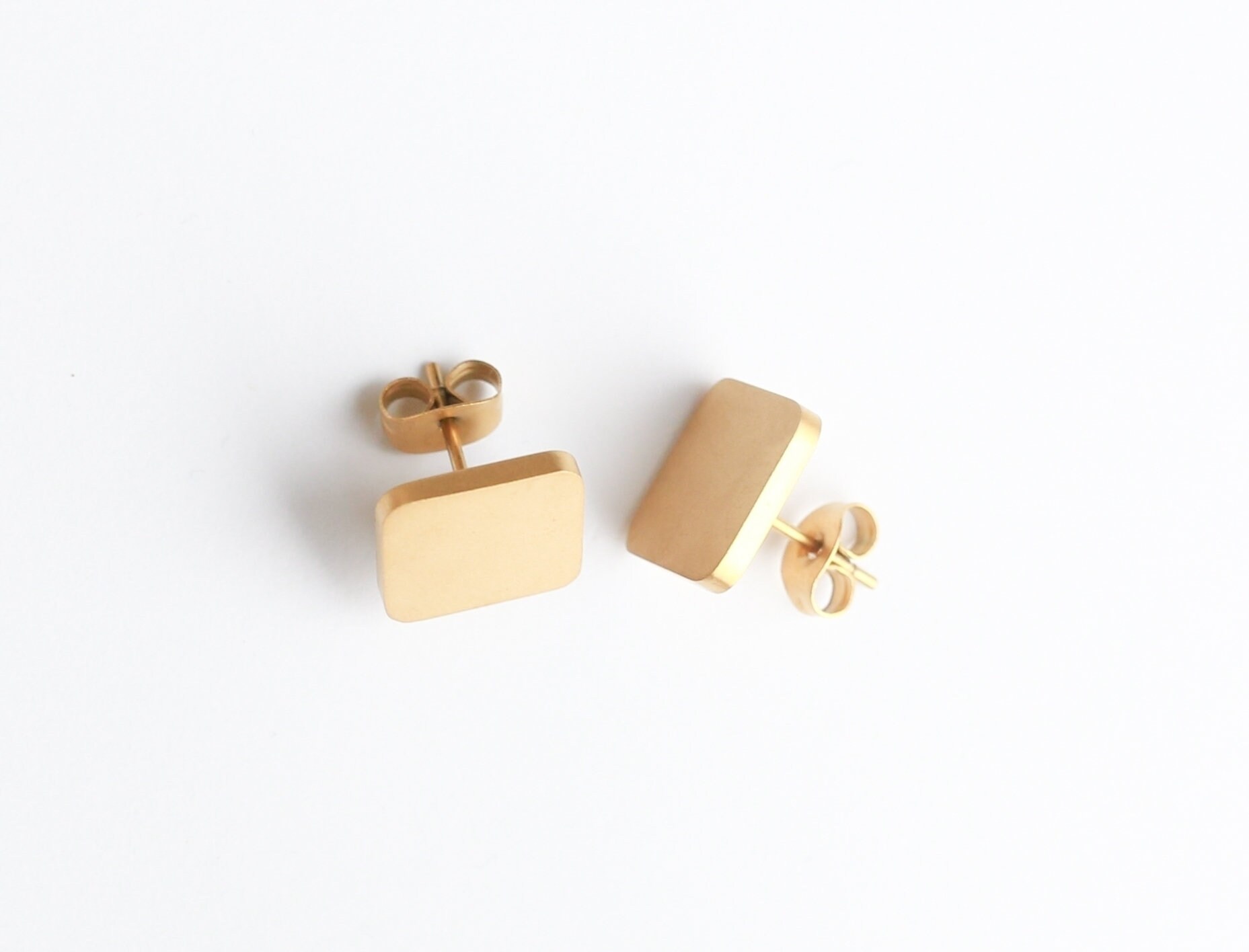 Ohrstecker Quadrat - Gold Ohrstecker Quadrat - Gold von formhaarlie
