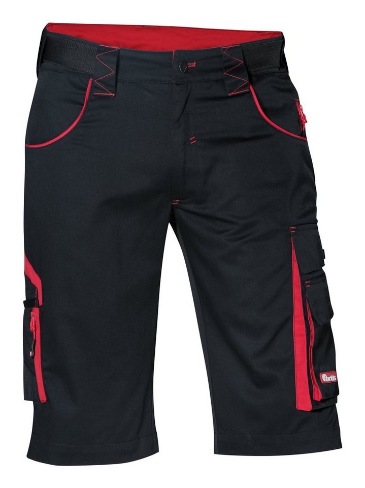 fortis Bermudas Herren Bermuda 24, schwarz/rot Größe 46 von fortis