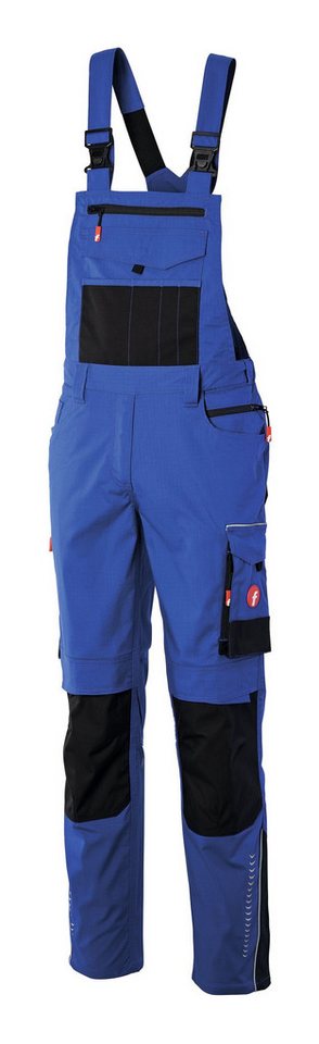 fortis Latzhose Damen Performance kornblau/schwarz von fortis