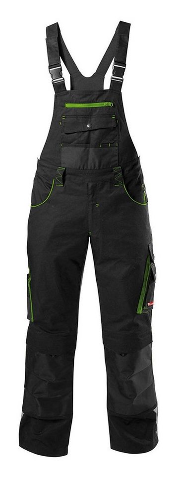 fortis Latzhose Herren 24 Black / lime green Größe 102 von fortis