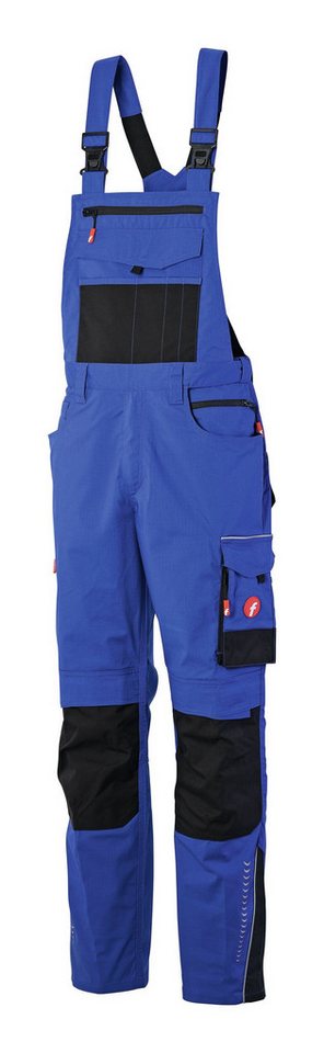 fortis Latzhose Herren Performance kornblau/schwarz von fortis
