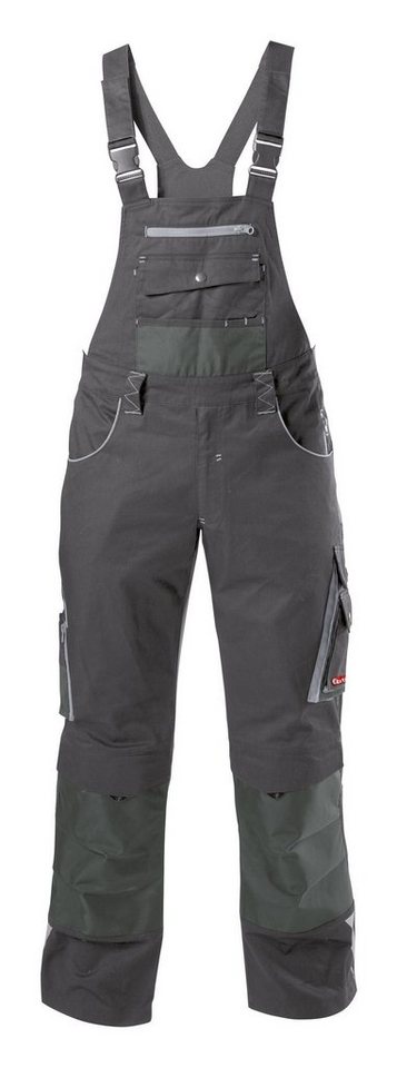 fortis Latzhose Herren twenty-four, dunkelgrau/hellgrau, Größe 34 von fortis
