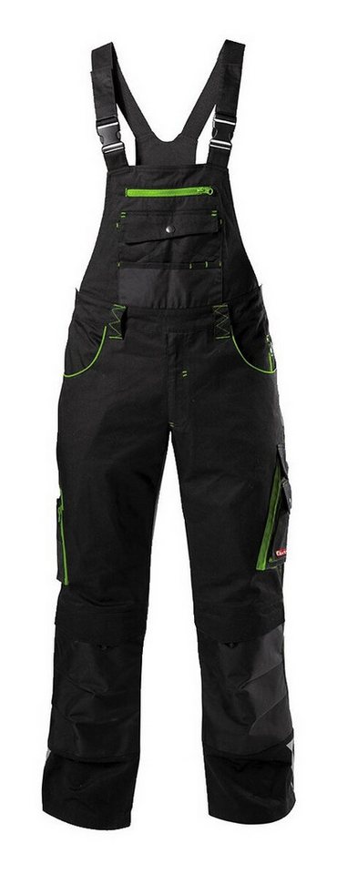 fortis Latzhose Herren twenty-four, schwarz/limegreen von fortis
