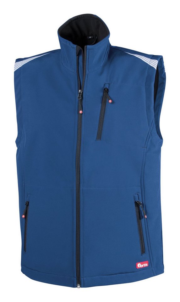 fortis Softshellweste Herren-Weste twenty-four, blau/schwarz, Größe XXXL von fortis