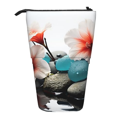 forurdeals Cobblestone Zen Blumen Druck Teleskop-Federmäppchen Tragbarer Stifthalter Schreibwaren Stehendes Federmäppchen Organizer Reißverschluss Große Bleistifttasche, Schwarz , Einheitsgröße, forurdeals Cobblestone Zen Blumen Druck Teleskop-Federmäppchen Tragbarer Stifthalter Schreibwaren Stehendes Federmäppchen Organizer Reißverschluss Große Bleistifttasche, Schwarz , Einheitsgröße, von forurdeals