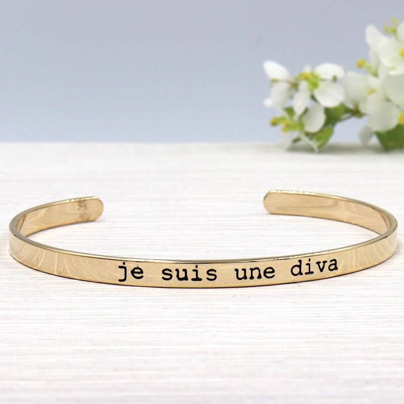 Armband Ring Frau Ich Bin Eine Vergoldete Diva von foryoujewels