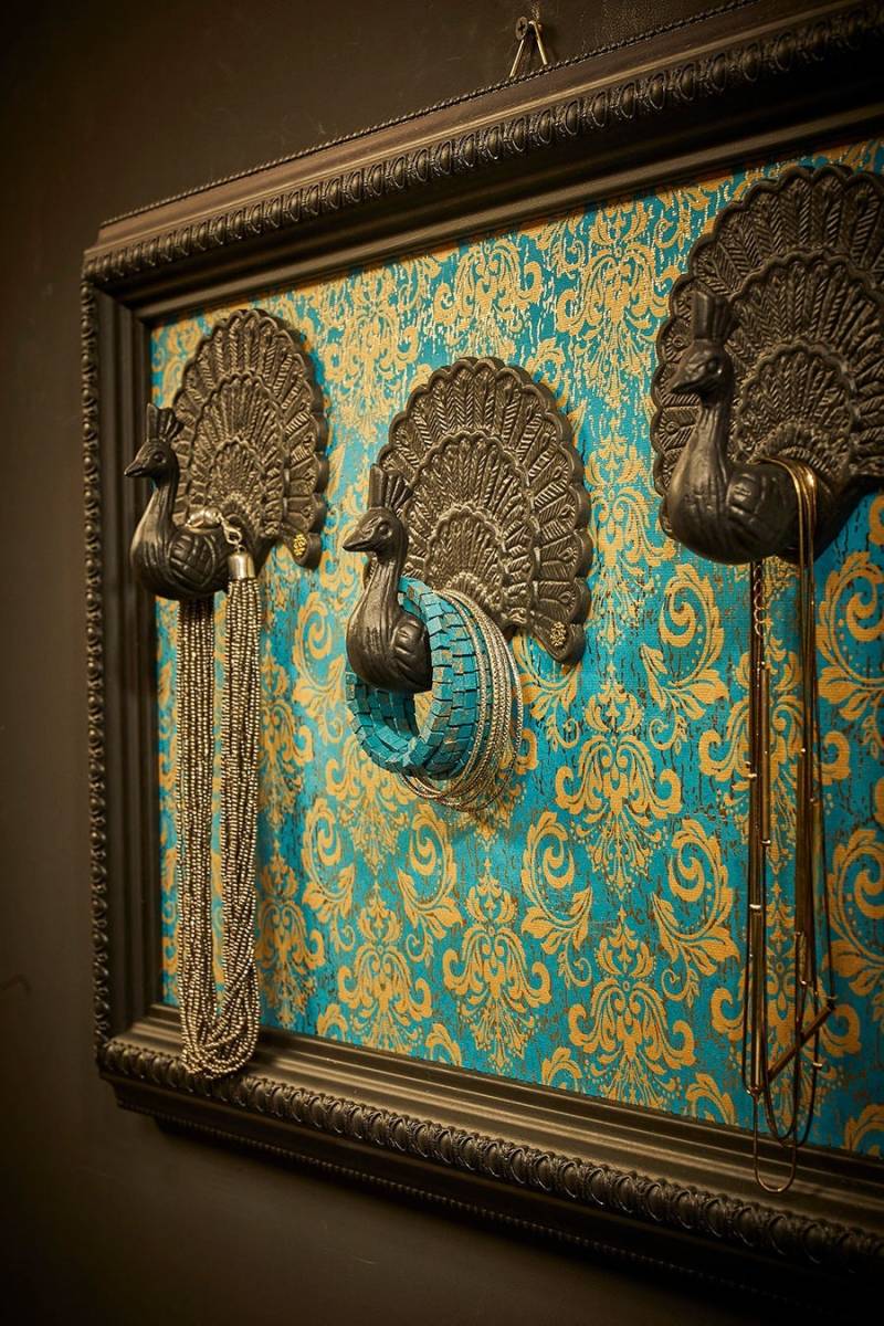 Schmuckrahmen „Grands Beaux Bijoux", Unikat Zur Schmuckaufbewahrung Für Armreife & Ketten Mit Handgeschöpftem Papier, Schmuckschatulle #0100 Schmuckrahmen „Grands Beaux Bijoux", Unikat Zur Schmuckaufbewahrung Für Armreife & Ketten Mit Handgeschöpftem Papier, Schmuckschatulle #0100 von foufoufurniture