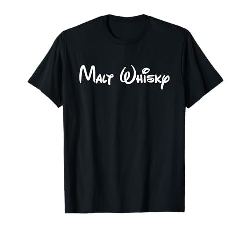 fourtimeseight Malt Whisky T-Shirt - Damen & Herren - Unisex - Kurzarm - Schwarz - Klein (EU 40/42) von fourtimeseight