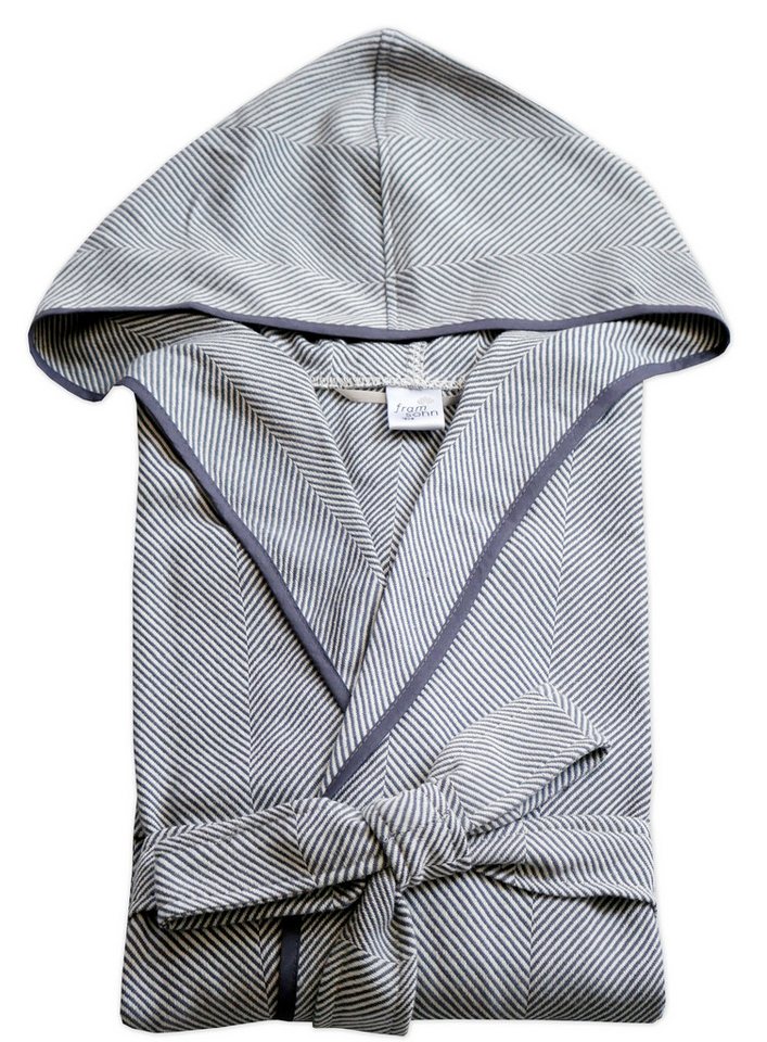 framsohn frottier Herrenbademantel Boho Living Grau von framsohn frottier