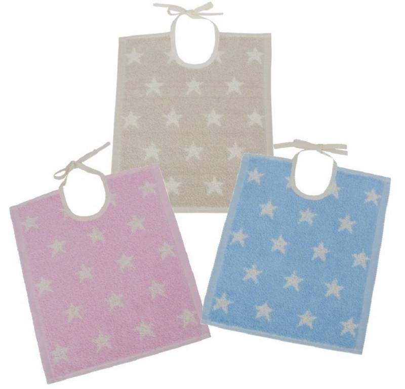 framsohn frottier Lätzchen 'Organic Stars' 32 x 36 cm von framsohn frottier