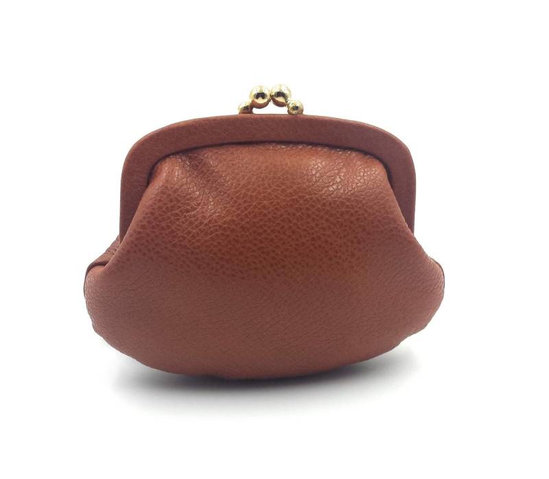 Franartpiel - Geldbörse Mit Mundstückverschluss, Handgefertigt Aus Ubrique-Leder Hohe Qualität Braun von franartPiel