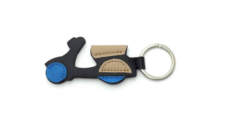 Franartpiel - Handgefertigter Motorrad-Schlüsselanhänger Aus Ubrique-Leder Hohe Qualität von franartPiel