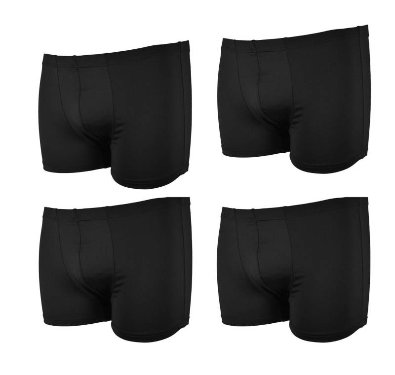 frank fields Boxershorts Boxershorts Eng anliegend bunt bunte Boxer Shorts Unterhose bunt bunte (4-St) mit Logo am Bund von frank fields