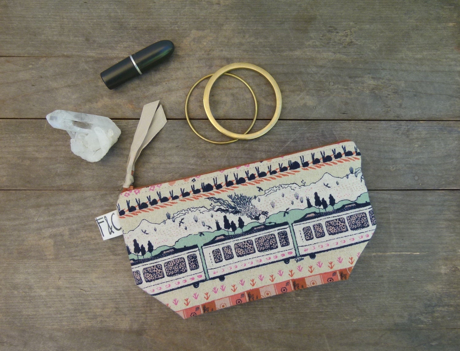 Tabor Kosmetiktasche Aus Leinen Canvas von frankieandcocopdx