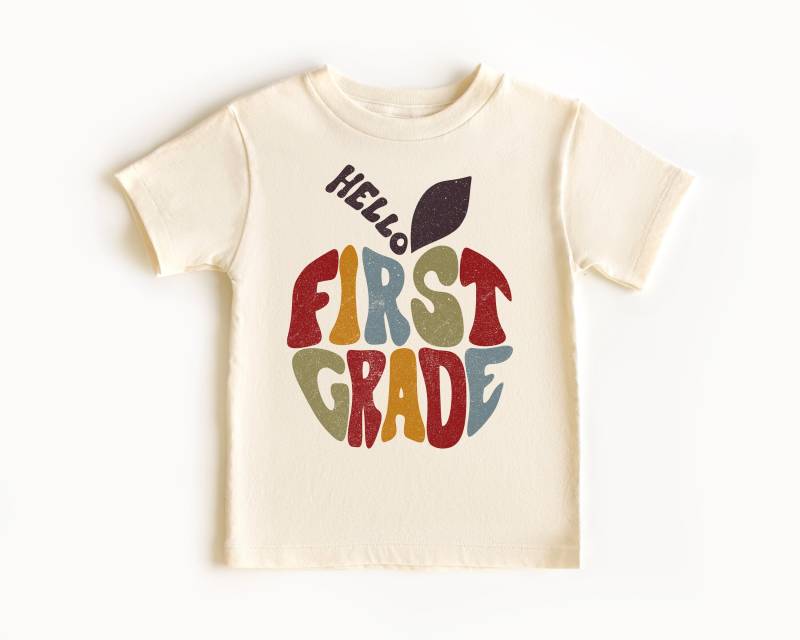 Back To School Shirt, Erstklassiges Retro Erstklässler T-Shirt, Boho Groovy Vintage To Shirt von frankybstudio