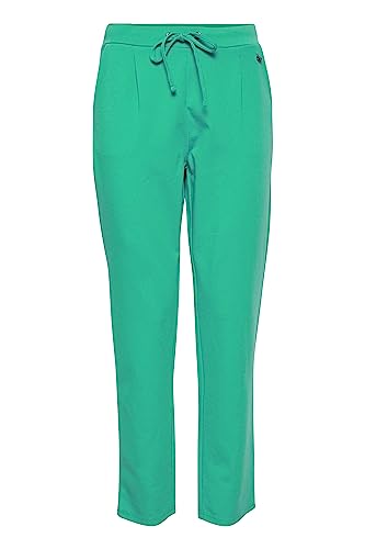 fransa 20605622 Damen Stoffhose Chinohose Sweatpants Relaxhose mit Stretch und Kordeln Regular Fit, Größe:L, Farbe:Holly Green (165932) von fransa