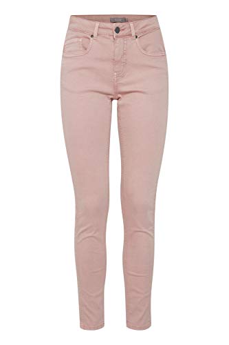 fransa 20608687 Damen Jeans Denim Hose Stoffhose mit Stretch 5-Pocket Casual Fit Mid Waist, Größe:36, Farbe:Misty Rose (151512) von fransa