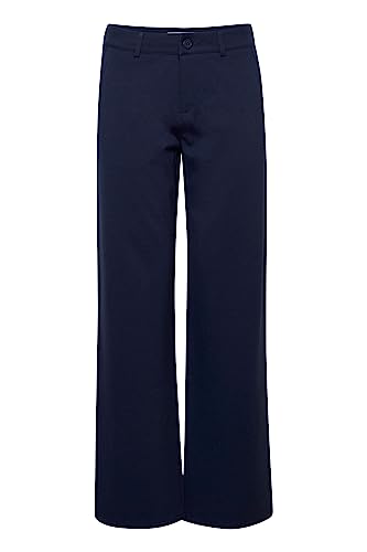 fransa 20611866 Damen Hose Stoffhose Pants Wide Leg Regular Waist, Größe:38, Farbe:Dark Peacoat (194010) von fransa