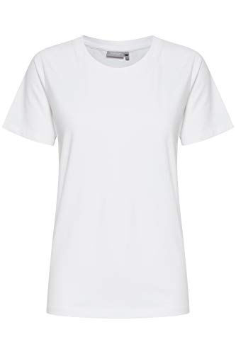 fransa Damen Shirt T-Shirt Basic 20605388, Größe:S, Farbe:White (60002) von fransa