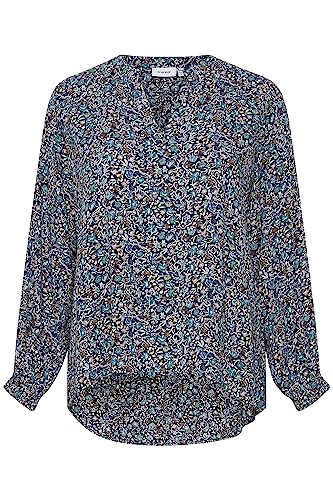 fransa FPSILJA BL 1-20611773 Damen Bluse, Größe:48, Farbe:Holly Green AOP A (201799) von fransa