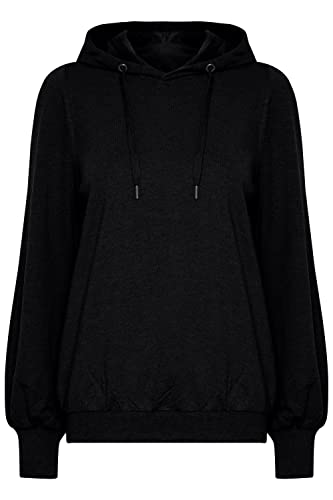 fransa FRBESWEAT Damen Sweatshirt Kapuzenpullover Hoodie Pullover mit Kapuze, Größe:L, Farbe:Black (200113) von fransa