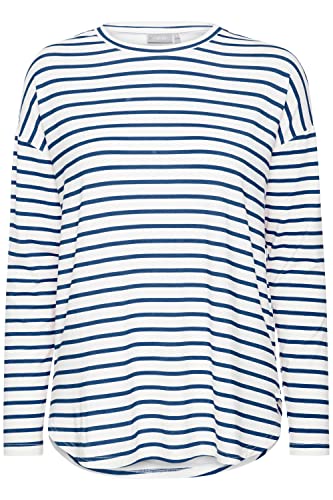 fransa FREMFLORAL 3 T-Shirt 3 T-Shirt - Sweatshirt - 20610262, Größe:L, Farbe:Set Sail Mix (201121) von fransa