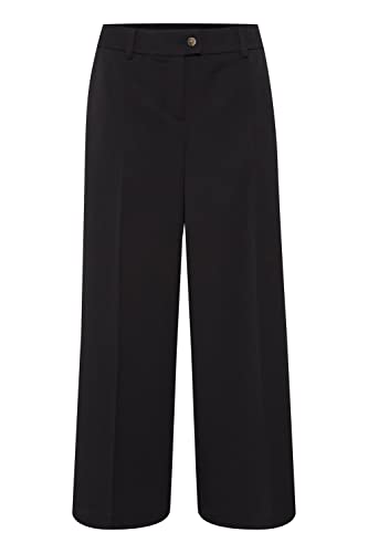 fransa FRFAMIRA 2 Culotte Damen Hose Stoffhose Culotte mit Stretch-Anteil Casual-Fit, Größe:38, Farbe:Black (200113) von fransa