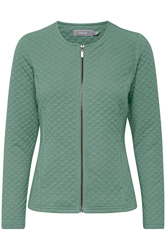 fransa FRFECARDI 1 Cardigan Damen Übergangsjacke Jacke mit Rundhalsausschnitt Regular-Fit, Größe:M, Farbe:Malachite Green (165917) von fransa