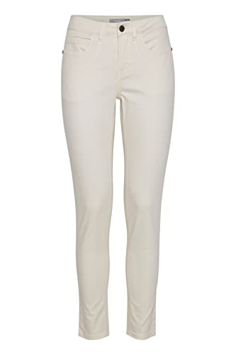 fransa FRFOTWILL 2 Pants Damen Jeans Denim Hose mit Gürtelschlaufen aus Baumwolle mit Stretch-Anteil Tight-Fit, Größe:42, Farbe:Birch (130905) von fransa