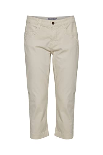 fransa FRFOTWILL 3 Capri Pants Damen Cargo Hose mit Gürtelschlaufen Tight-Fit, Größe:42, Farbe:Birch (130905) von fransa