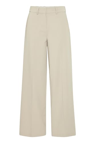 fransa FRFRIGA PA 2 Damen Stoffhose Hose 64% Polyester, 32% Viskose, 4% Elasthan Regular fit, Größe:40, Farbe:String (161305) von fransa