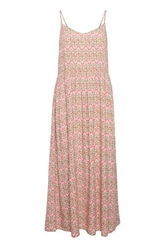 fransa FRFUN Damen Freizeitkleid Kleid mit dünnen Trägern und Muster, Größe:L, Farbe:Geranium Mix C (202064) von fransa