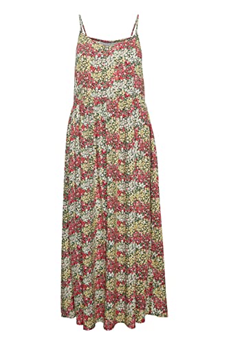 fransa FRFUN Damen Freizeitkleid Kleid mit dünnen Trägern und Muster, Größe:L, Farbe:Mini Flower AOP Geranium Comb (202066) von fransa