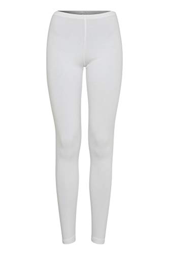 fransa FRKokos Damen Leggings Hose Stoffhose elastisch Stretch Skinny Fit Basic, Größe:M, Farbe:White (60002) von fransa