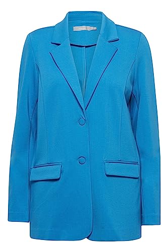 fransa FRLANO Damen Blazer Longblazer Jacke mit Reverskragen und Knopf mit Stretch, Größe:L, Farbe:Daphne (184045) von fransa