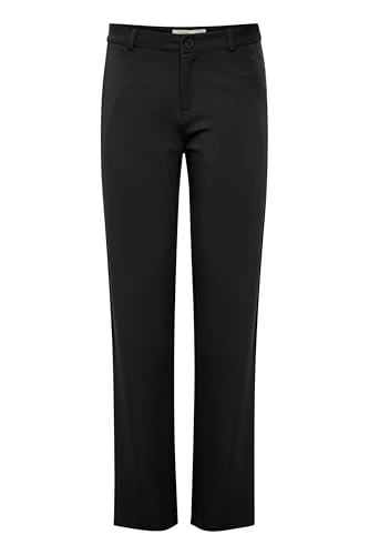 fransa FRLANO Damen Hose Stoffhose Eingrifftaschen verdeckter Reißverschluss Casual, Größe:36, Farbe:Black (200113) von fransa