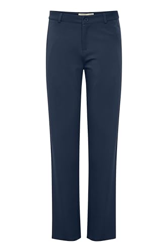 fransa FRLANO Damen Hose Stoffhose Eingrifftaschen verdeckter Reißverschluss Casual, Größe:40, Farbe:Dark Peacoat (194010) von fransa