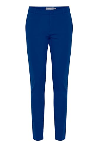 fransa FRLano Damen Hose Stoffhose Pant mit Stretch Slim Fit Mid Waist, Größe:36, Farbe:Bellwether Blue (193943) von fransa