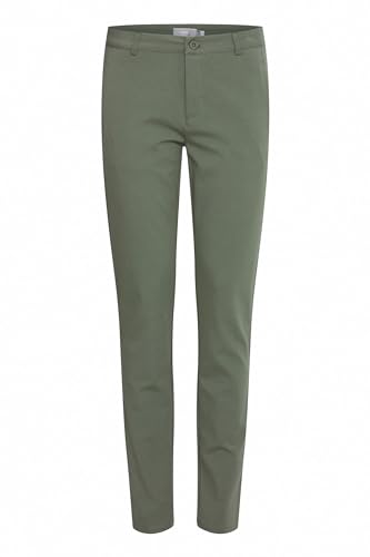 fransa FRLano Damen Hose Stoffhose Pant mit Stretch Slim Fit Mid Waist, Größe:40, Farbe:Dusty Olive (180515) von fransa