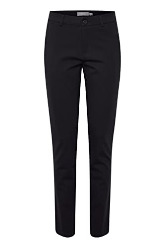 fransa FRLano Damen Hose Stoffhose Pant mit Stretch Slim Fit Mid Waist, Größe:42, Farbe:Black (200113) von fransa