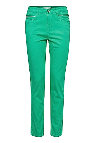 fransa FRLomax Damen Stoffhose 5-Pocket Hose Pant Tokyo Tight Fit Mid Waist, Größe:W38/32, Farbe:Holly Green (165932) von fransa